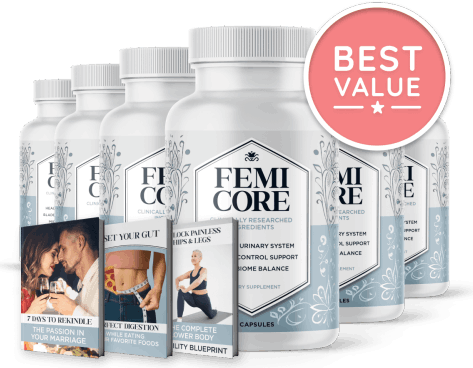 FemiCore six-bottle package